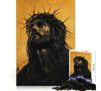 Jesus Christ Portrait Jigsaw for Teenagers1000 Pieces Focus Skill Smooth Cut Fun Hobby (50x75cm)