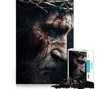 Jesus Christ Portrait Jigsaw Puzzles for Adults1000 Piece Logic Skill Precise Connection Family Bond Home Decor (38x26cm)