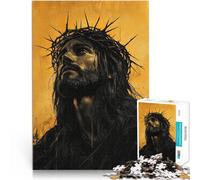 Jesus Christ portrait1000 Piece Jigsaw Puzzle for teenagers Challenging Game Toys for is ideal as a gift for the whole family 38x26cm
