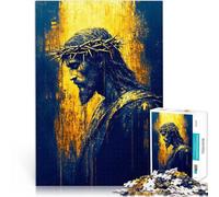 Jesus Christ Portrait1000 Pieces Jigsaw Puzzles for Adults Difficult and Challenge is ideal as a gift for the whole family 38x26cm