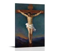 Jesus Christ Posters Jesus Christ On The Cross Poster Decorative Painting Canvas Wall Art Living Room Poster Bedroom Painting Wall Art Picture Print Modern Family Room Decor 12 x 18 Inches (30 x 45