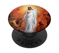 Jesus Christ Preaching to the Spirits in Prison Hell PopSockets Adhesive PopGrip