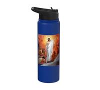 Jesus Christ Preaching to the Spirits in Prison Hell Stainless Steel Insulated Water Bottle
