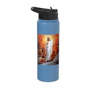 Jesus Christ Preaching to the Spirits in Prison Hell Stainless Steel Insulated Water Bottle