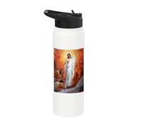 Jesus Christ Preaching to the Spirits in Prison Hell Stainless Steel Insulated Water Bottle
