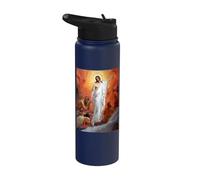 Jesus Christ Preaching to the Spirits in Prison Hell Stainless Steel Insulated Water Bottle