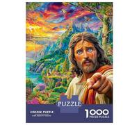 Jesus Christ Puzzle 1000 Pcs Impossible Jigsaw Puzzle, Challenge Puzzle for Adults & for Age 14 And Up 52x38cm/1000pcs
