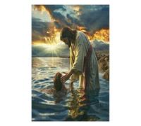 Jesus Christ - Religion 1000 Piece Complete DIY Jigsaw Puzzle Conviction Faith Collectors Mind Relaxation Educational Decorative Puzzle Gifts for Adults Recycled Cardboard 1000 PCS