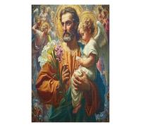Jesus Christ - Religion 1000 Piece Complete Jigsaw Puzzle Set Faith Teens Beginners Educational Challenge Puzzle Fans Group Play Anniversary Cardboard 1000 PCS