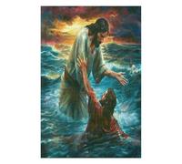 Jesus Christ - Religion 1000 Piece Jigsaw Puzzle Pack Conviction Faith Teens Beginners Cognitive Development Puzzle Fans Group Play Anniversary Premium Cardboard 1000 PCS