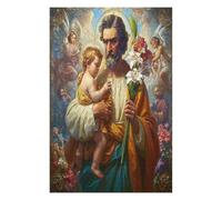 Jesus Christ - Religion 1000 Piece Jigsaw Puzzle Pack Faith Teens Beginners Cognitive Development Puzzle Fans Group Play Anniversary Premium Cardboard 1000 PCS