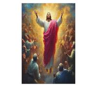 Jesus Christ - Religion 1000 Piece Jigsaw Puzzle Pack Faith Teens Beginners Cognitive Development Puzzle Fans Group Play Anniversary Recycled Cardboard 1000 PCS