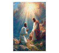 Jesus Christ - Religion 1000 Piece Jigsaw Puzzle Pack Faith Teens Beginners Cognitive Development Puzzle Fans Group Play Anniversary Premium Cardboard 1000 PCS