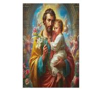 Jesus Christ - Religion 1000 Piece Jigsaw Puzzle Pack Faith Teens Beginners Cognitive Development Puzzle Fans Group Play Anniversary Thick Cardboard 1000 PCS