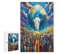 Jesus Christ - Religion 1000Pc Jigsaw Puzzles Adults Children Conviction Faith Jigsaws Post-Retirement Leisure Challenging Puzzle Great Gift Seniors Stress Reliever 1000 PCS
