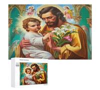 Jesus Christ - Religion 1000Pc Jigsaw Puzzles Suitable Adults Kids Conviction Faith Jigsaws Essential Parent Child Activity Family Game Vibrant Ideal 1000 PCS
