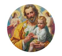 Jesus Christ - Religion 120 Piece Circular Puzzle Conviction Faith Animal Shape Premium Stress Relief Puzzle Home Decor Family Bonding Creative Challeng Educational 120 PCS