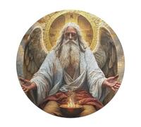 Jesus Christ - Religion 120 Piece Round Puzzle Conviction Faith Animal Shape Premium Relaxing Puzzle for Adults & Kids Creative Challenge Home Decor Gift Educational 120 PCS