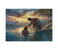 Jesus Christ - Religion 300 Pc Classic Jigsaw Puzzle Faith Puzzle for Adults Hard Challenging Hobby Home Decor Poster High-grade Rigid Cardboard 300 PCS