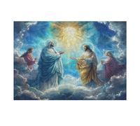 Jesus Christ - Religion 300 Piece Complete Jigsaw Puzzle Set Conviction Faith Teens Beginners Educational Challenge Puzzle Fans Group Play Anniversary Fathers Thick Cardboard 300 PCS