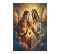 Jesus Christ - Religion 300 Piece Complete Jigsaw Puzzle Set Conviction Faith Teens Beginners Mind Relaxation Puzzle Fans Group Play Anniversary Fathers Gift Thick Cardboard 300 PCS