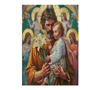 Jesus Christ - Religion 300 Piece Jigsaw Puzzle Pack Conviction Faith Teens Beginners Cognitive Development Puzzle Fans Group Play Anniversary Premium Cardboard 300 PCS