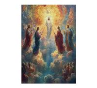Jesus Christ - Religion 300 Piece Jigsaw Puzzle Pack Faith Teens Beginners Cognitive Development Puzzle Fans Group Play Anniversary Premium Cardboard 300 PCS