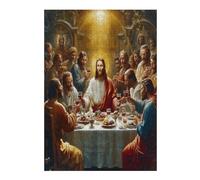 Jesus Christ - Religion 300 Piece Pack Classic Jigsaw Puzzle Faith Couple Puzzle Partners Ultra Difficult Wall Decor Easter New Year Paperboard Material 300 PCS