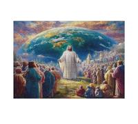 Jesus Christ - Religion 300 Piece Pack Classic Jigsaw Puzzle Faith Couple Puzzle Partners Ultra Difficult Wall Decor Easter New Year Gift Thick Paperboard 300 PCS