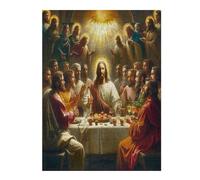 Jesus Christ - Religion 500 Piece Complete Jigsaw Puzzle Set Conviction Faith Teens Beginners Educational Challenge Puzzle Fans Group Play Anniversary Creativity & Gift Giving 500 PCS