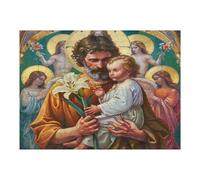 Jesus Christ - Religion 500 Piece Complete Premium Jigsaw Puzzle Conviction Faith Collectors Mind Relaxation Educational Decorative Puzzle Gifts for Adults Premium Cardboard 500 PCS