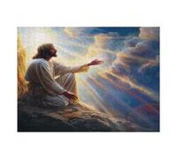 Jesus Christ - Religion 500 Piece Complete Premium Jigsaw Puzzle Conviction Faith Collectors Mind Relaxation Educational Decorative Puzzle Gifts for Adults Premium Cardboard 500 PCS