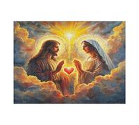 Jesus Christ - Religion 500 Piece Count Premium Jigsaw Puzzle Conviction Faith For Adults Teens 14+ Concentration Training Indoor Game Family Game Night 500 PCS