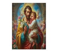Jesus Christ - Religion 500 Piece Count Premium Jigsaw Puzzle Faith For Adults Teens 14+ Concentration Training Indoor Game Family Game Night 500 PCS