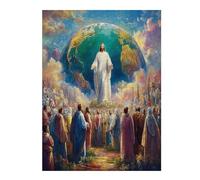 Jesus Christ - Religion 500 Piece Jigsaw Puzzle for Adults Faith Jigsaw Weekend Get Together Activity Whimsical Design for Friends Stress Buster 500 PCS
