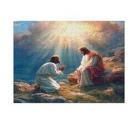 Jesus Christ - Religion 500 Piece Jigsaw Puzzle for Adults Faith Sick Day Activity Gentle Distraction No Dust Pieces Great Gift for Get Well Soon 500 PCS