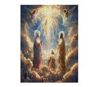 Jesus Christ - Religion 500 Piece Jigsaw Puzzle Pack Conviction Faith Teens Beginners Cognitive Development Puzzle Fans Group Play High-grade Rigid Cardboard 500 PCS