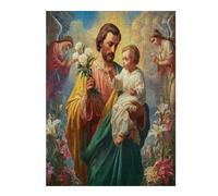 Jesus Christ - Religion 500 Piece Jigsaw Puzzle Pack Faith Teens Beginners Cognitive Development Puzzle Fans Group Play High-grade Rigid Cardboard 500 PCS