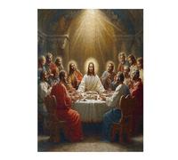 Jesus Christ - Religion 500 Piece Jigsaw Puzzle Pack Faith Teens Beginners Cognitive Development Puzzle Fans Group Play Anniversary Thick Cardboard 500 PCS