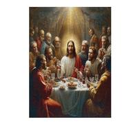 Jesus Christ - Religion 500 Piece Jigsaw Puzzle Pack Faith Teens Beginners Cognitive Development Puzzle Fans Group Play Anniversary Thick Cardboard 500 PCS