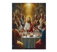 Jesus Christ - Religion 500 Piece Jigsaw Puzzle Pack Faith Teens Beginners Cognitive Development Puzzle Fans Group Play Anniversary Thick Cardboard 500 PCS