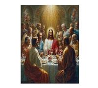 Jesus Christ - Religion 500 Piece Jigsaw Puzzle Pack Faith Teens Beginners Cognitive Development Puzzle Fans Group Play High-grade Rigid Cardboard 500 PCS