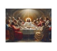 Jesus Christ - Religion 500 Piece Pack Classic Jigsaw Puzzle Faith Couple Puzzle Partners Ultra Difficult Wall Decor Easter New Year Gift Thick Paperboard 500 PCS