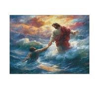 Jesus Christ - Religion 500 Piece Pack DIY Jigsaw Puzzle Faith Collectors Cognitive Development Educational Decorative Puzzle Gifts for Adults Premium Cardboard 500 PCS