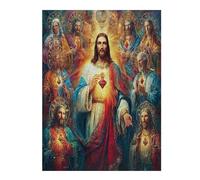 Jesus Christ - Religion 500 Piece Pack DIY Jigsaw Puzzle Faith Collectors Ultra Difficult Educational Decorative Puzzle Gifts for Adults Birthday Sturdy Paperboard 500 PCS