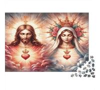 Jesus Christ-religious Iconography Style Year in Pictures 1000 Piece with Clean Edges Jigsaw Puzzles As Dementia Friendly Activities for Concentration Games 70x50cm/1000pcs