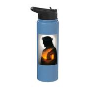 Jesus Christ Resurrect from the Tomb He is Risen King God Stainless Steel Insulated Water Bottle