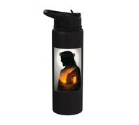 Jesus Christ Resurrect from the Tomb He is Risen King God Stainless Steel Insulated Water Bottle