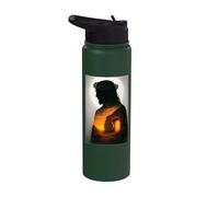 Jesus Christ Resurrect from the Tomb He is Risen King God Stainless Steel Insulated Water Bottle