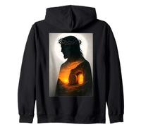 Jesus Christ Resurrect from the Tomb He is Risen King God Zip Hoodie